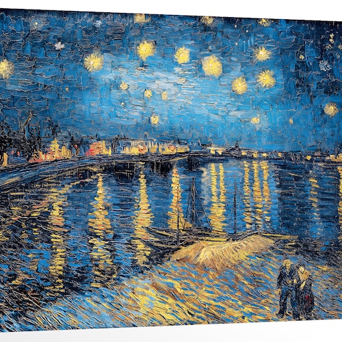 The Starry Night by Vincent Van Gogh Famous Painting Classic - Etsy