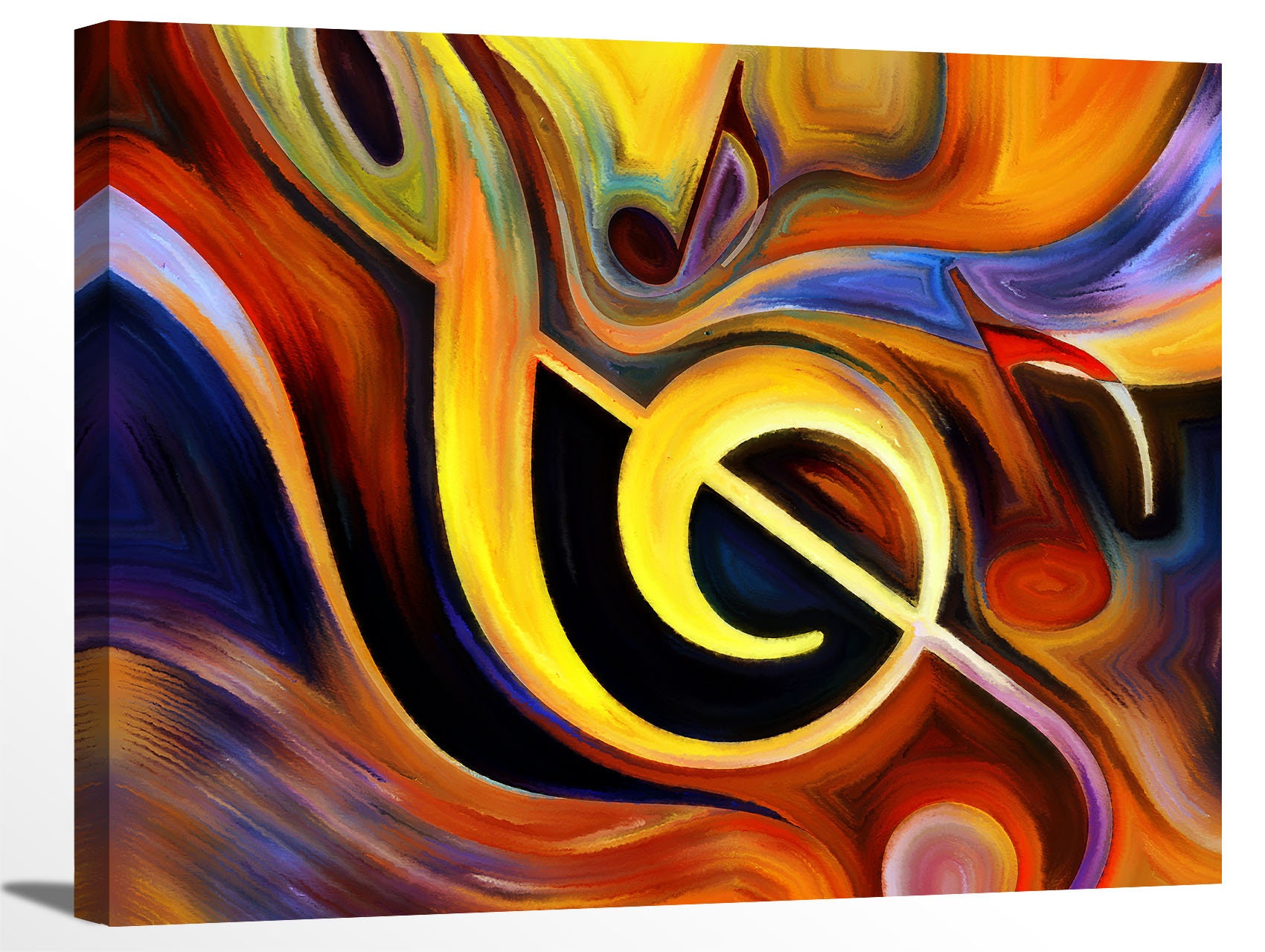 Abstract Painting Music Note