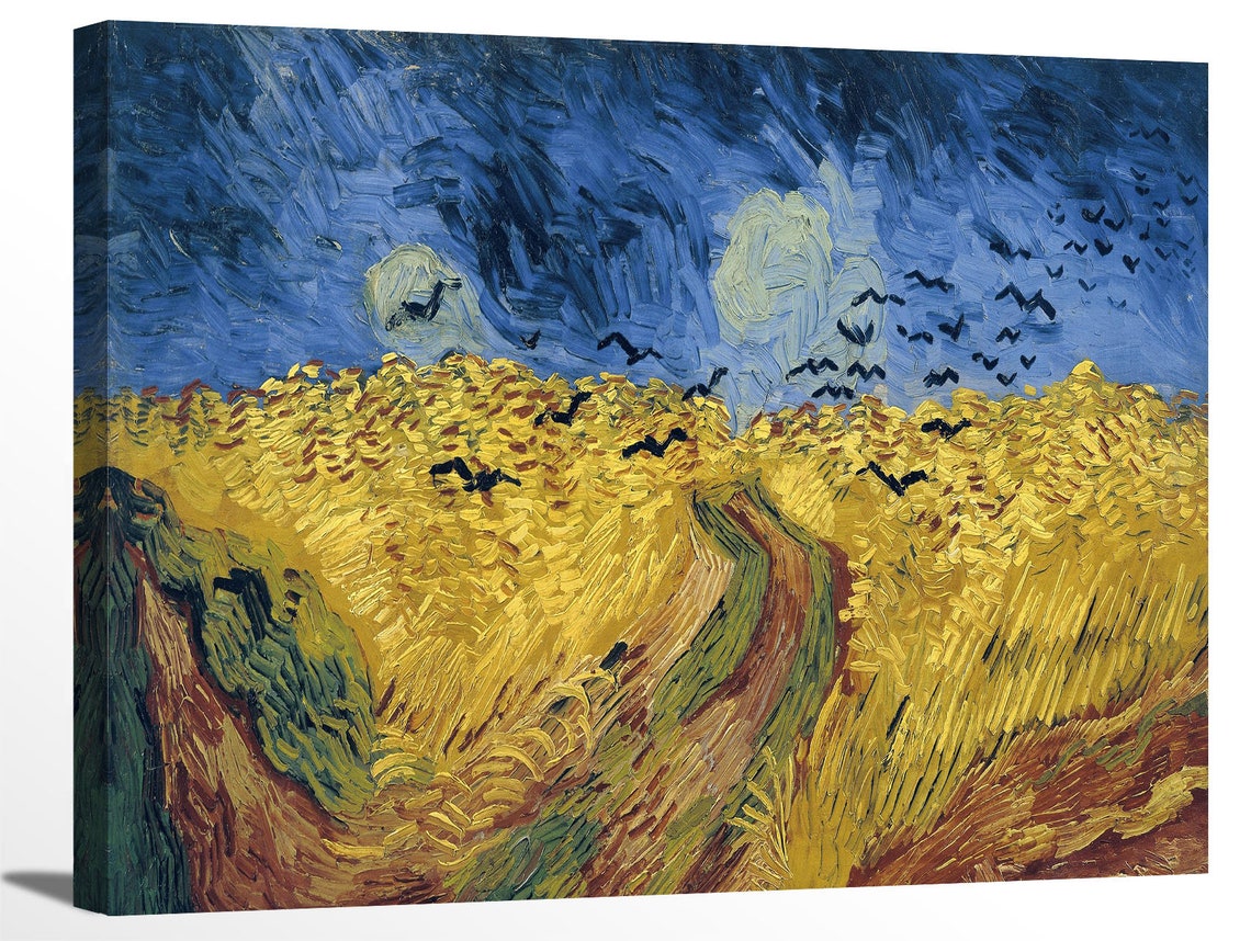 Wheatfield With Crows by Vincent Van Gogh Famous Artwork Etsy
