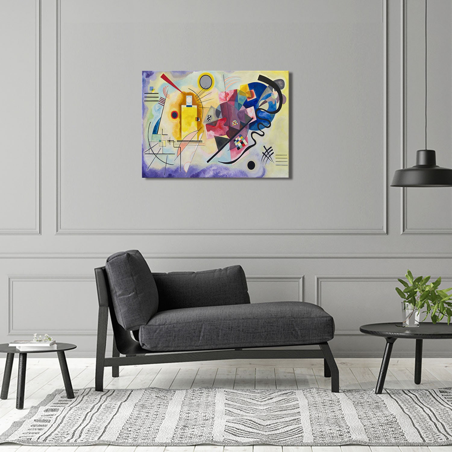 Yellow Red Blue by Wassily Kandinsky Abstract Shapes Classic - Etsy