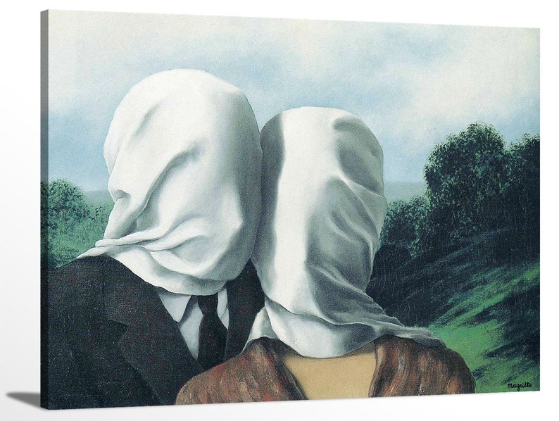Рене магритт влюбленные история картины