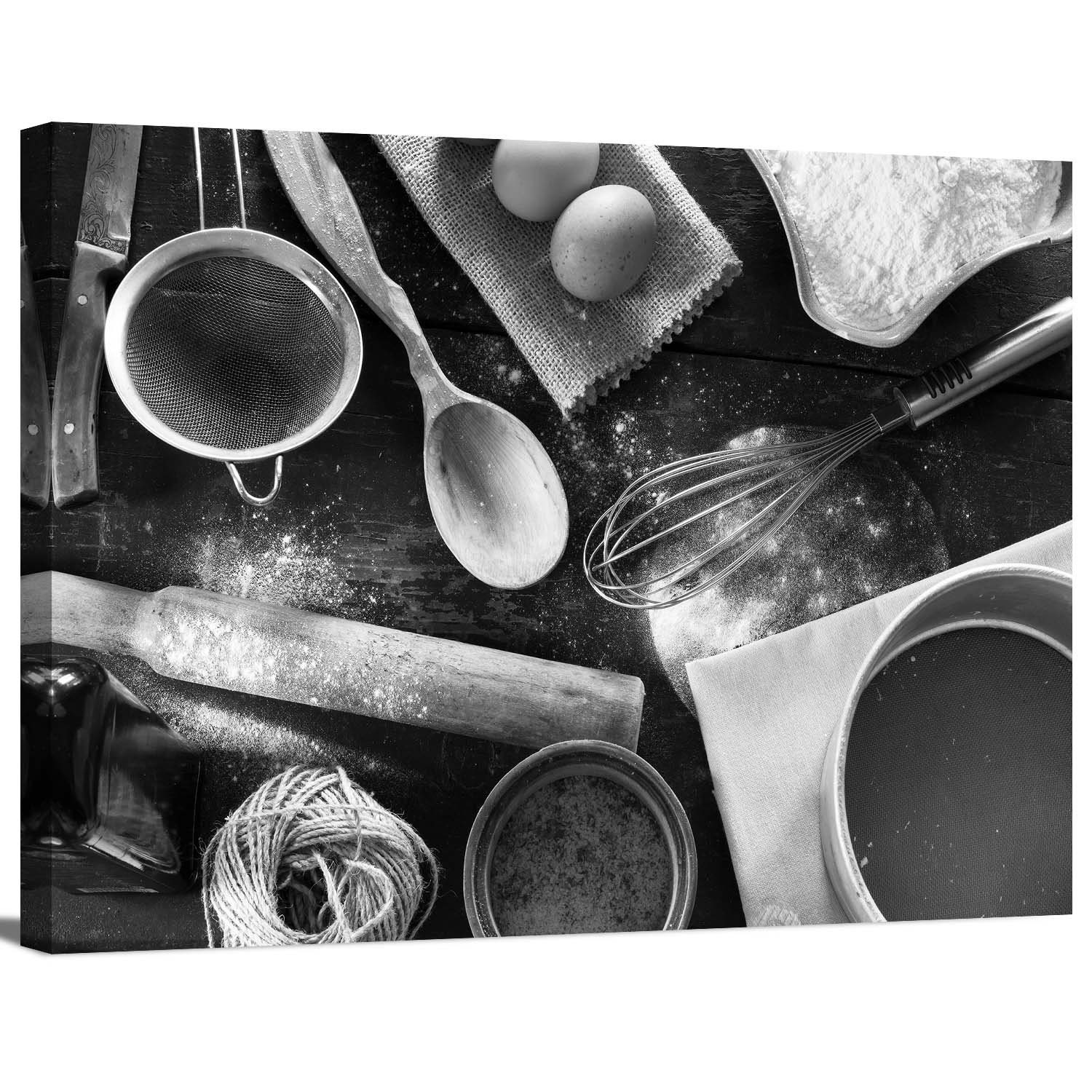 Black & White Photo of Kitchen Items and Food Ingredient on Etsy