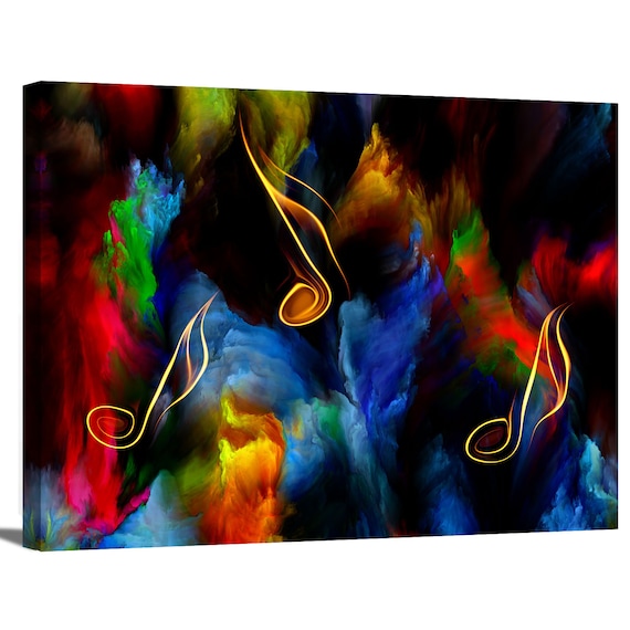 Abstract Music Note Art