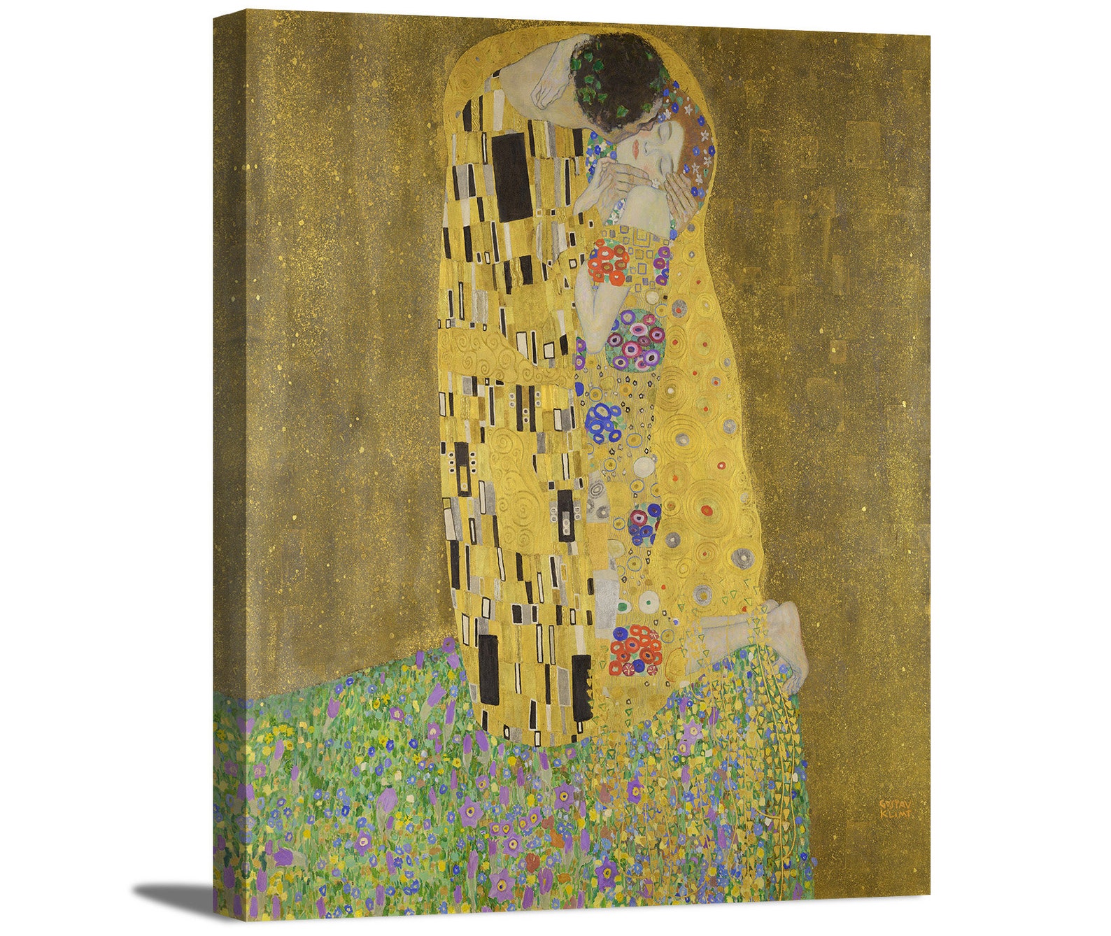Gustav Klimt the Kiss Classic Fine Art Famous Painting Gallery Wrapped ...