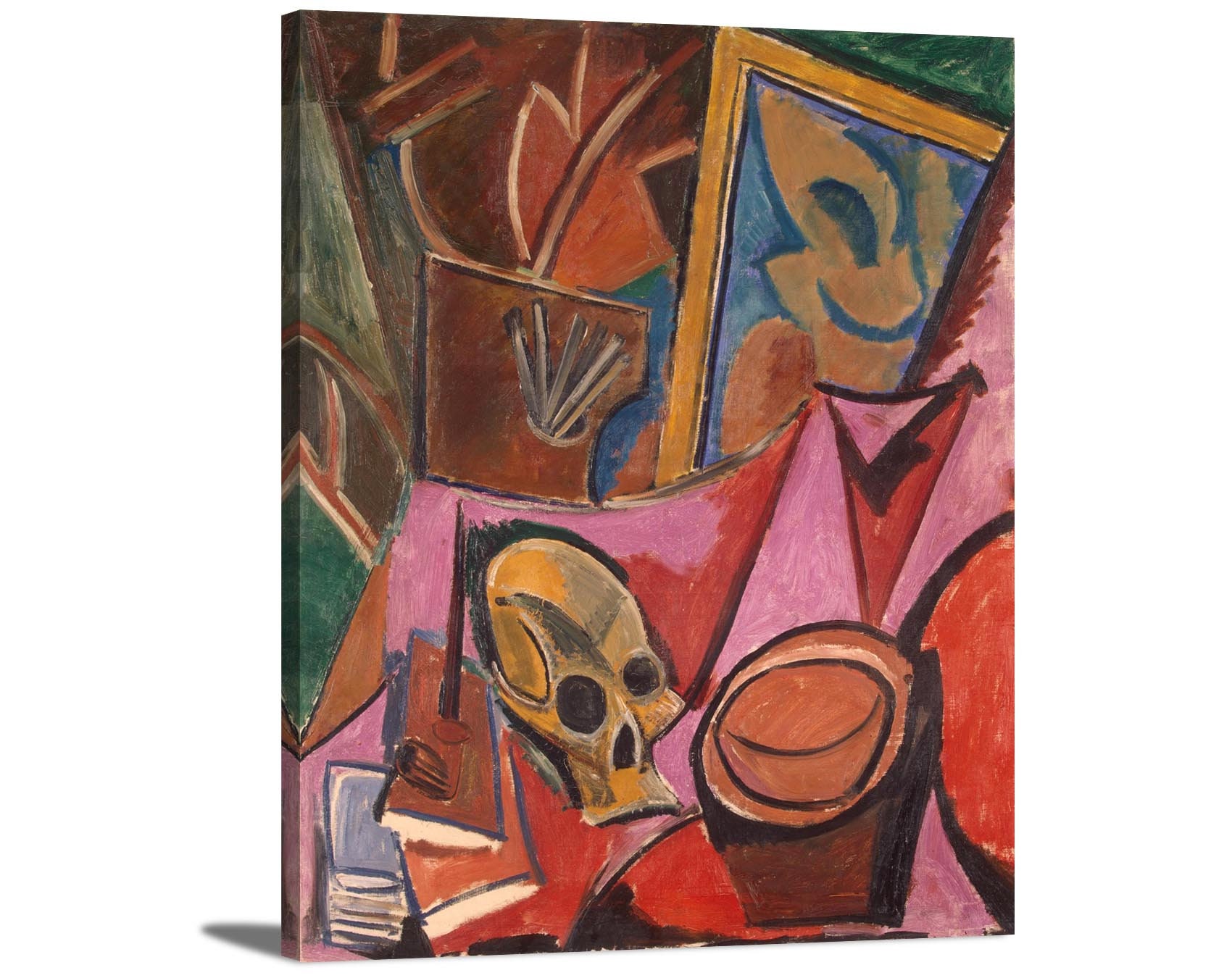 Peinture à l'huile du visage complet de Picasso · Creative Fabrica
