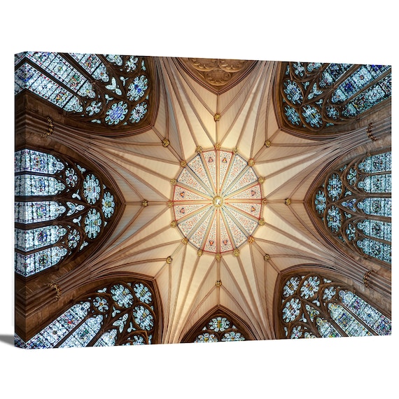 Chapter House Ceiling at York Minster Famous Church | Etsy