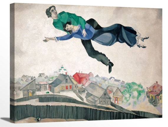 Over the Town by Marc Chagall Classic Fine Art Poster Print