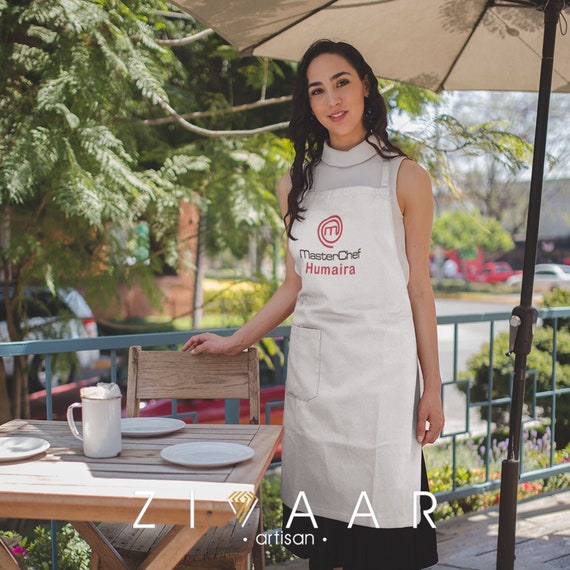 Masterchef personalizzato Apron ricamato Chef Logo Cucina Cucina