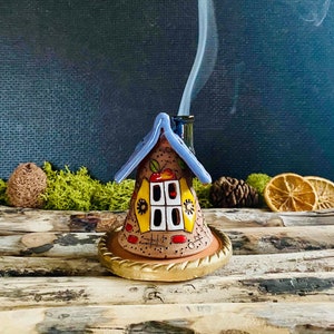 Incense holders-Original,unique  House .Handmade ceramic Summer Style.Incense cone burner home decor.Table decoration.Original.ClayLOVER