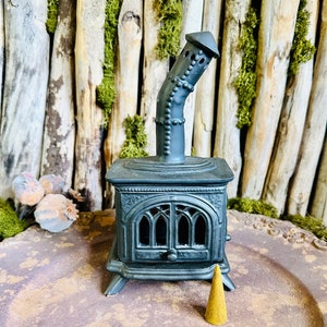 Unique Incense holder.Handmade Ceramic Incense cone burner. Home decor. Home Decoration.Square oven handmade ceramic stove incense burner .