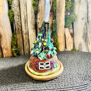 Christmas tree Incense holder.Christmas decor Ceramic handmade Incense cone burner home decor.Table decor for Christmas.Home fragrances