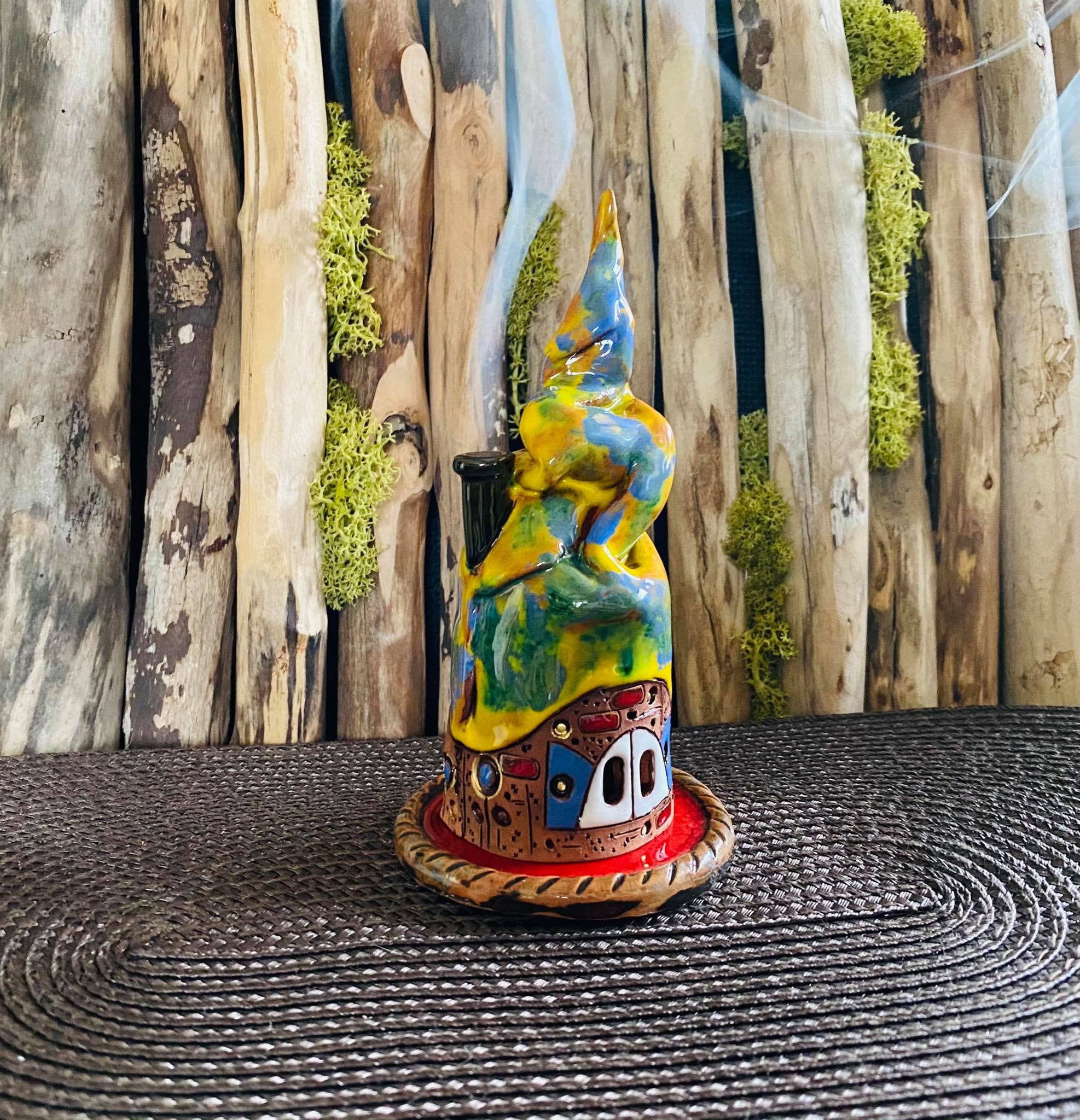 Incense HoldersCeramic handmade Unique house.Clay Incense Etsy