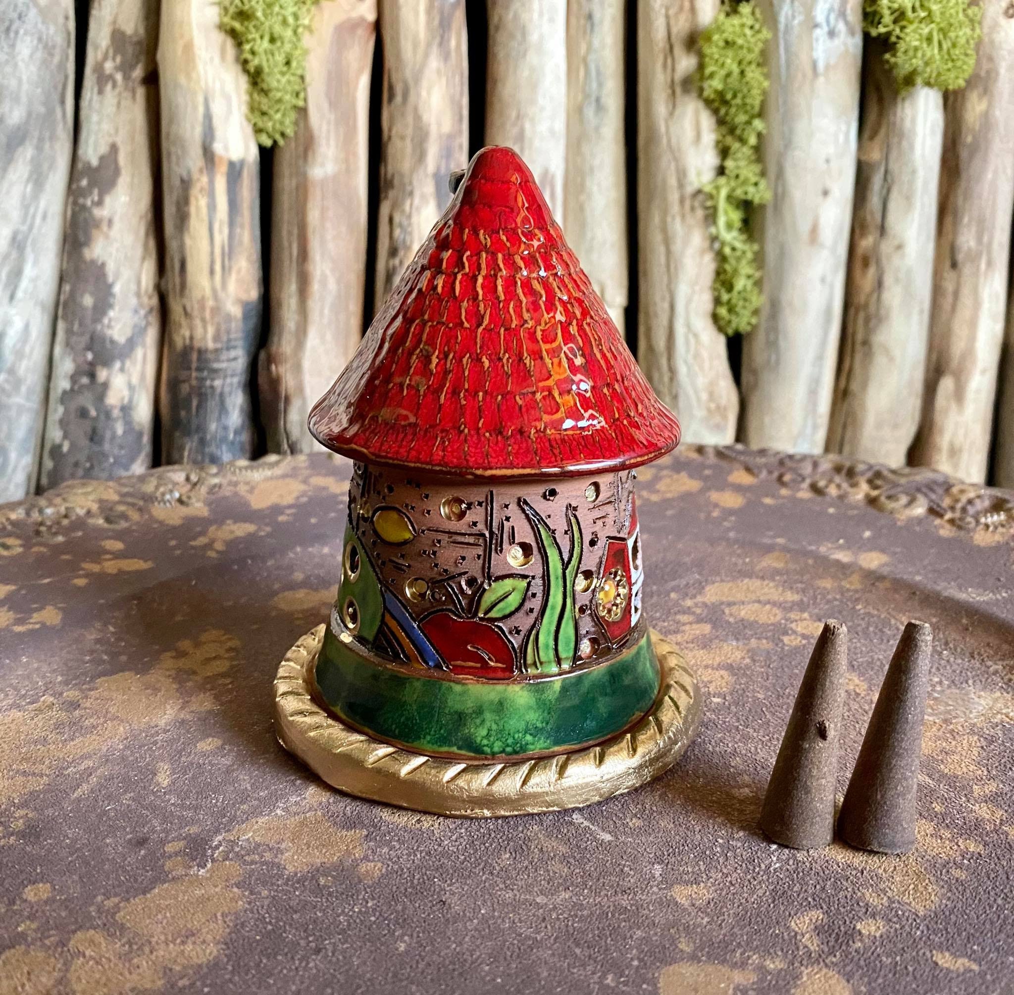 Pottery Incense Holder.original Home Fragrances.handmade Etsy