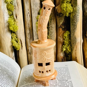 Ceramic Incense holder.Original gift.Ceramic Oven Incense cone burner home decor.Home fragrances.Incense cone burner, fine craft clay image 6