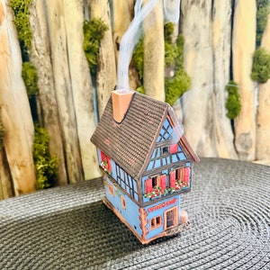 Incense house.Ceramic handmade incense holders. Incense cone burner home decor.Home Fragrances.Original interior detail,original gift