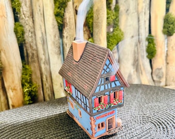 Incense house.Ceramic handmade incense holders. Incense cone burner home decor.Home Fragrances.Original interior detail,original gift