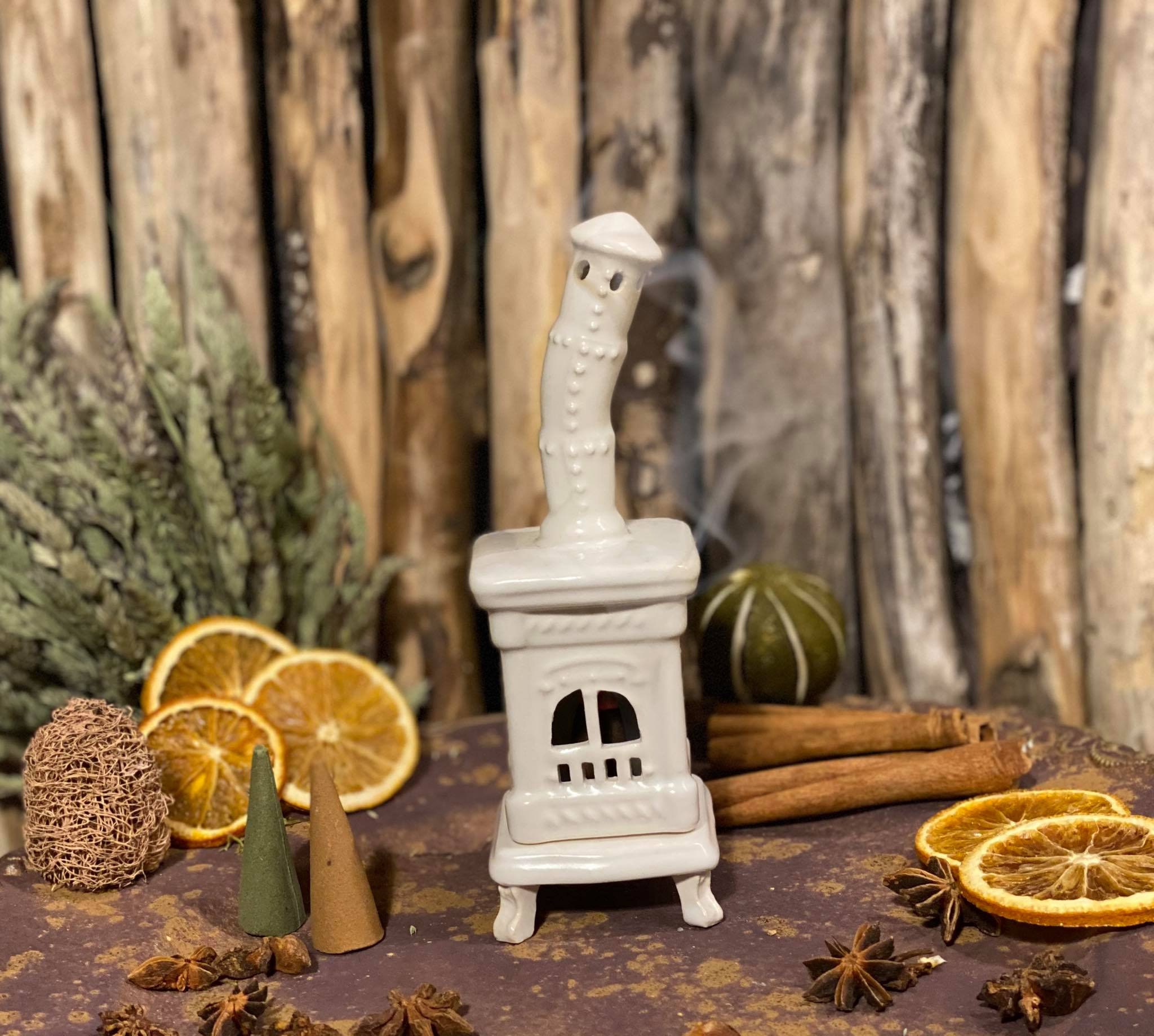 Ceramic handmade Incense holder. Cone burner home decor . Room Etsy