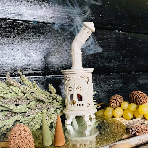 White Oven Unique Incense Holders.ceramic Handmade Incense