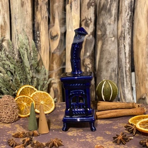 Magic Oven design Ceramic handmade Incense holder. Cone burner home decor . Room Decoration.Handmade.Home decor gift.Tealicht for Christmas