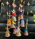 Handmade Ceramic House Wind Chime | Unique Garden Decor