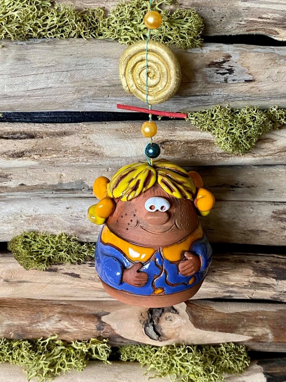 Carillon A Vento In Legno Per Camera Bambini | Fai Da Te Con Perline Colorate | Decorazione Murale