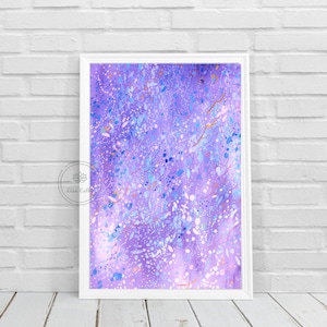 Abstract Watercolor Purple Painting, Violet Painting, Digital Wall Art, Wall Decoration, Printable Wall Art, Wall Art Prints, All Sizes