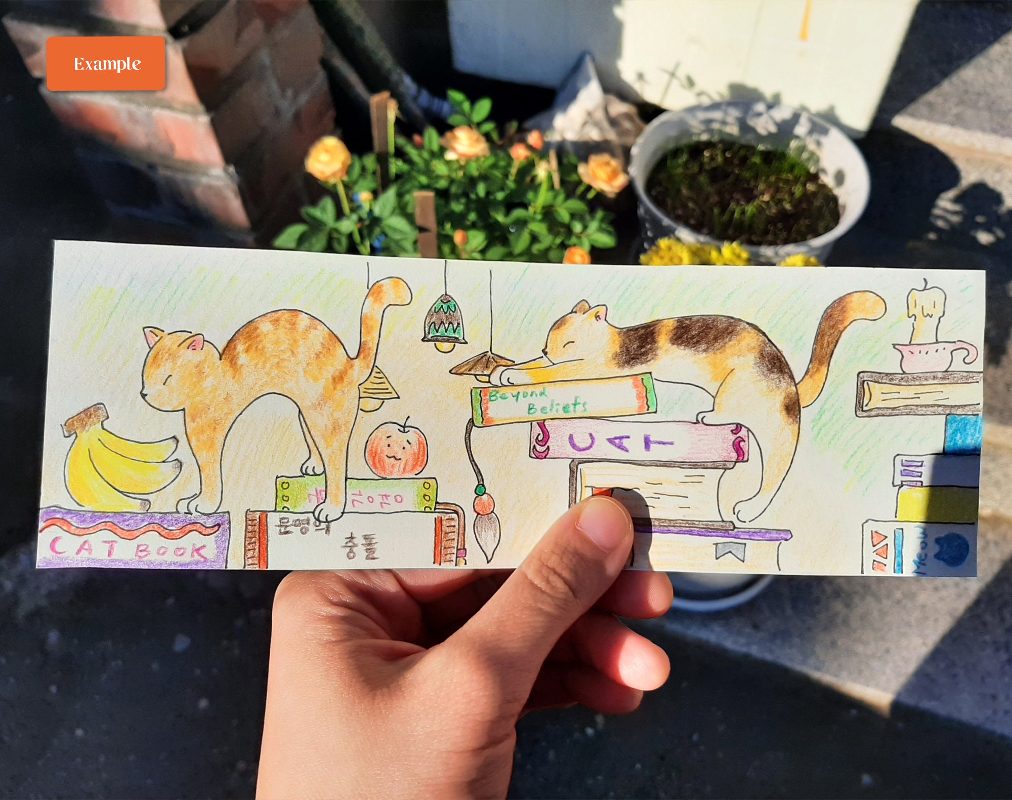 thumbnail image 2 of 3 Piece Cat Bookmark Set - Colorful Feline Reading Accessories For Book Lovers 2 of 13