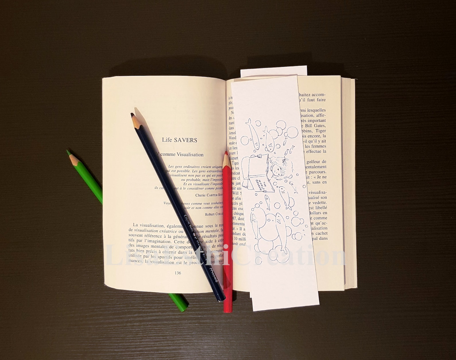 Printable Coloring Bookmark Set, 3 Digital Book Marks, Under the Sea ...
