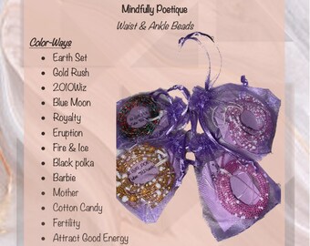 Elastic Ankle Beads (Mindfully Poetique)