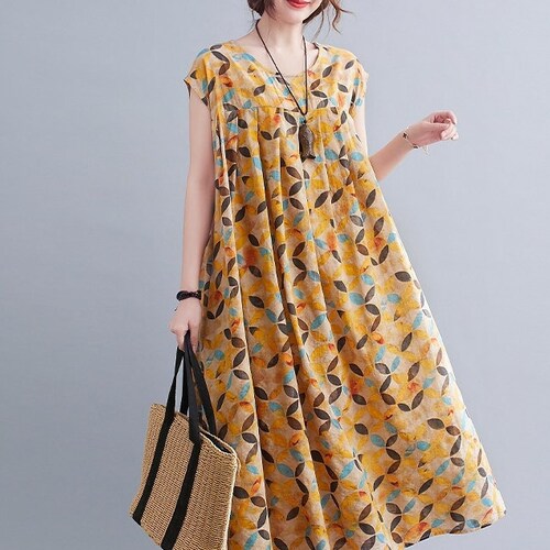 Women Cotton Dresses Sleeveless Maxi Dress Long Sundress Loose - Etsy