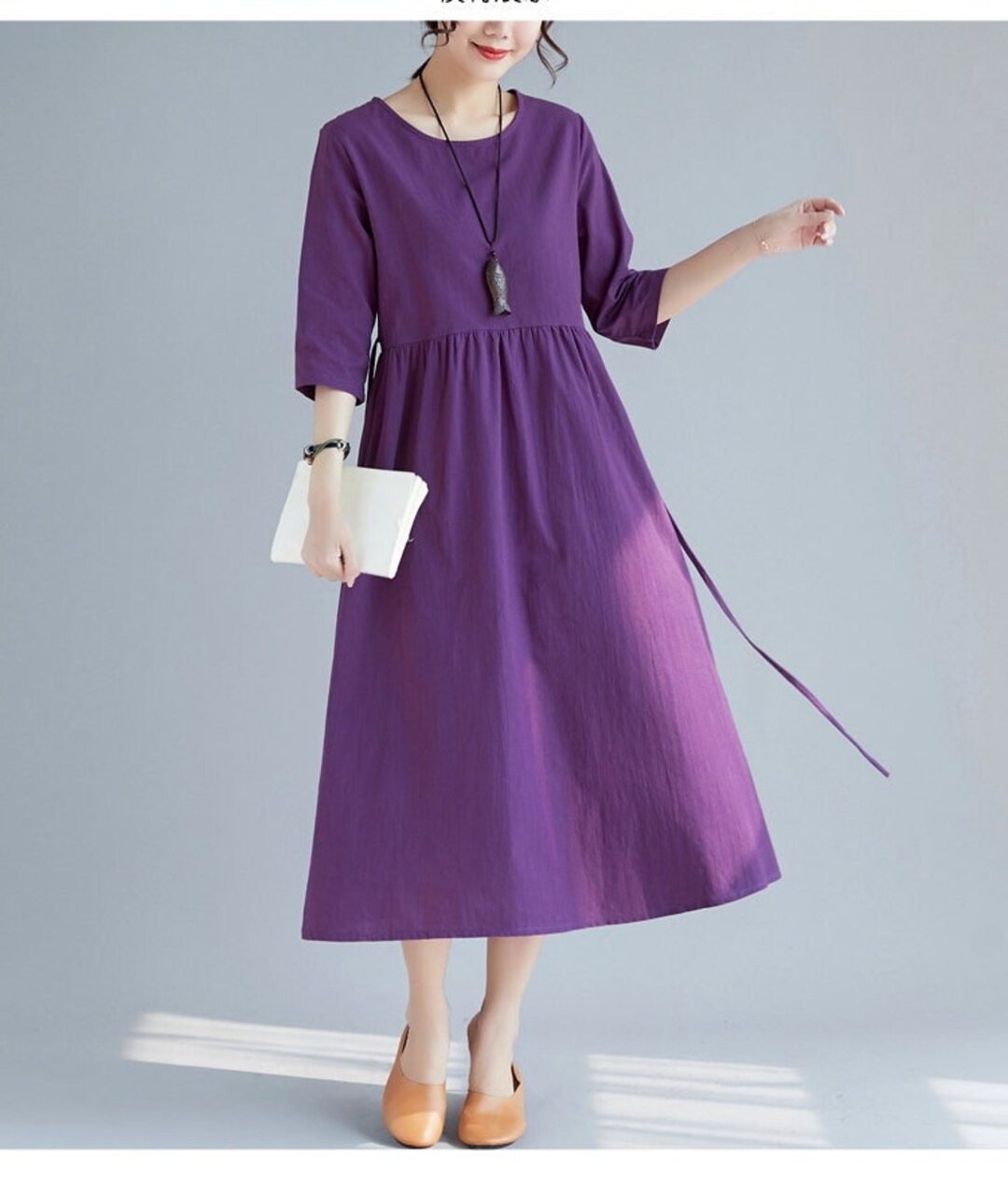 Winter/fall Heavier Cotton Dress Half Sleeve Warm Dress , I Can Make