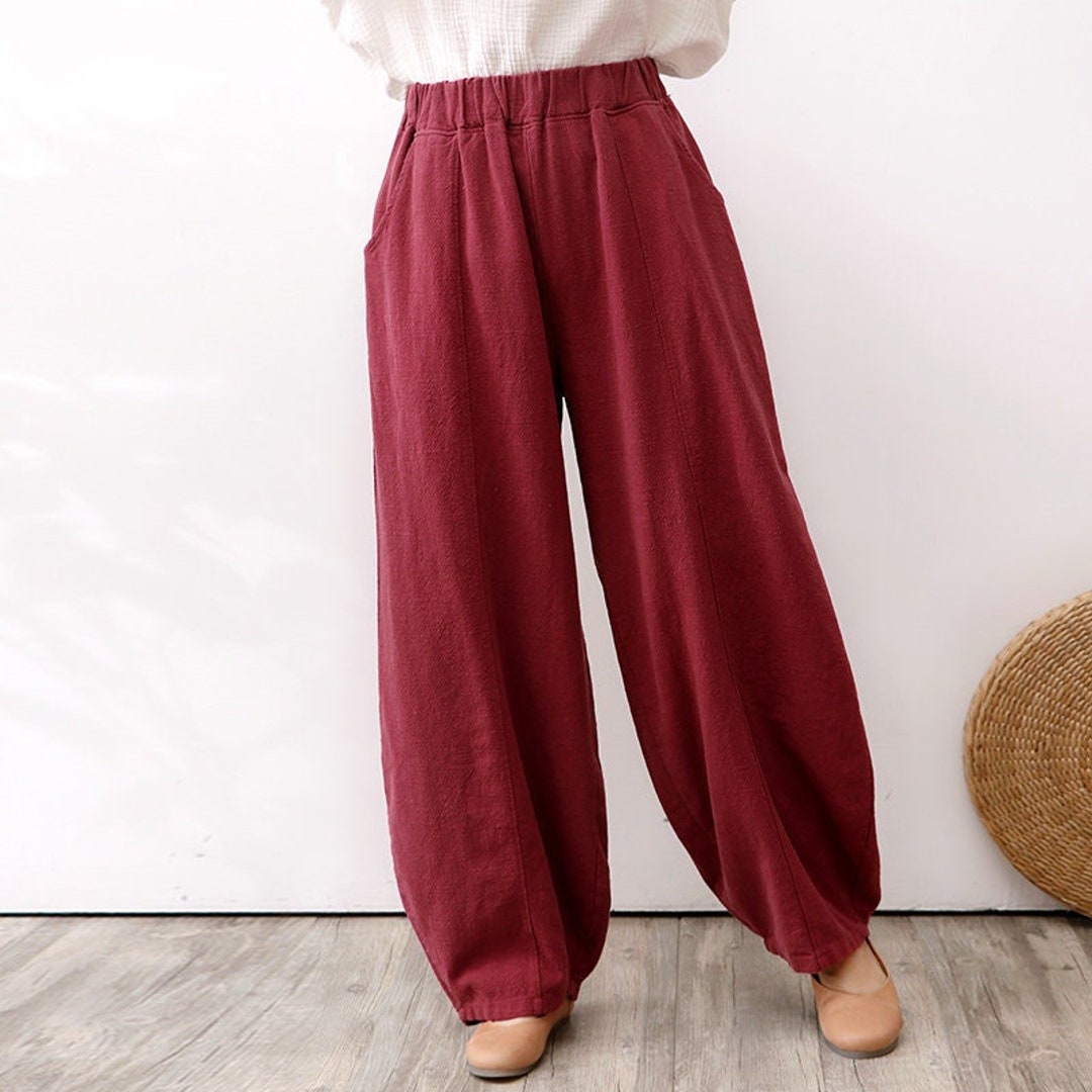 Winter/fall Heavier Cotton Pant Loose Wide Warm Pants , I Can Make All ...
