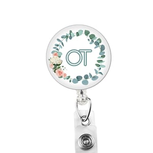 custom badge reel, Occupational therapist badge reel