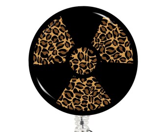 Cheetah Radiation Symbol Badge Reel – Rad Tech ID Holder
