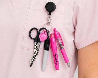 Mini Badge Reel Accessories Set | Mini Nurse Accessories | Cute Badge Reel Charms for Nurses, Teachers & Office | Mini Tools Kawaii Add-Ons