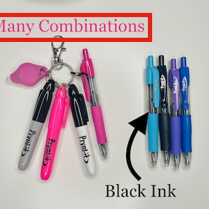 Mini Dry Erase Marker Badge Accessories, Build your own, multiple options, Highlighter, Mini Pen, Mini Permanent Marker, Nurse Accessories