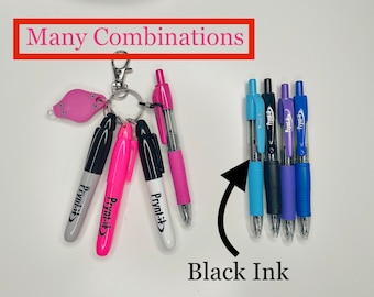 Mini Dry Erase Marker Badge Accessories, Build your own, multiple options, Highlighter, Mini Pen, Mini Permanent Marker, Nurse Accessories