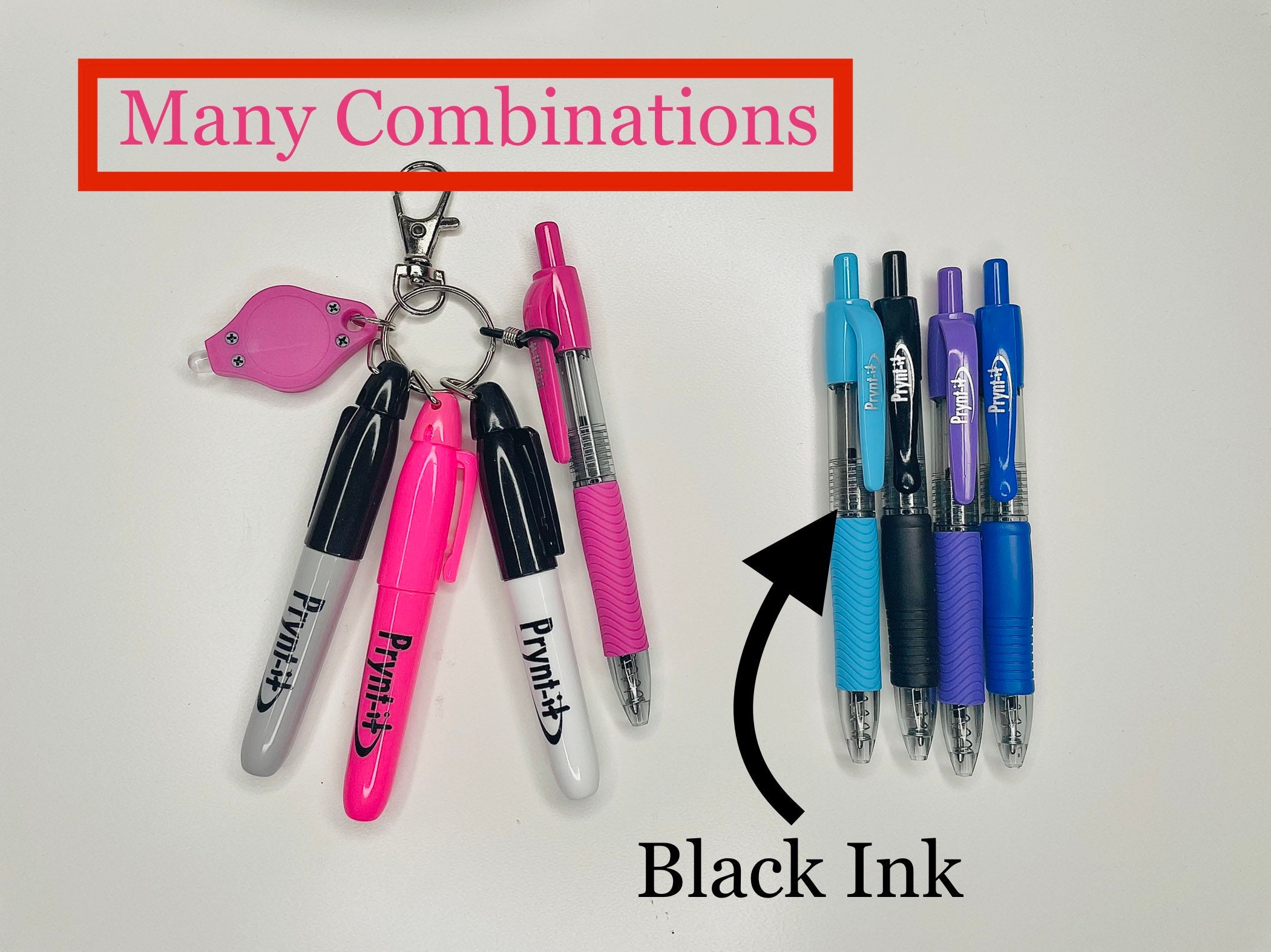 Mini Dry Erase Marker Badge Accessories, Build Your Own, Multiple Options,  Highlighter, Mini Pen, Mini Permanent Marker, Nurse Accessories 
