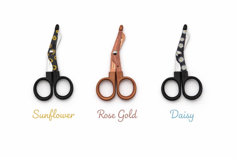 Badge Reel Accessory Set – 4" Mini Trauma Shears, Highlighter, Pen, Marker – Choose Style image 5