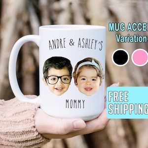 Multiple Children Face Custom Baby  Mug , Facial Photo, Personalized Photo Mug, Baby Photo Mug, Mug For New Dad, Gift for Her