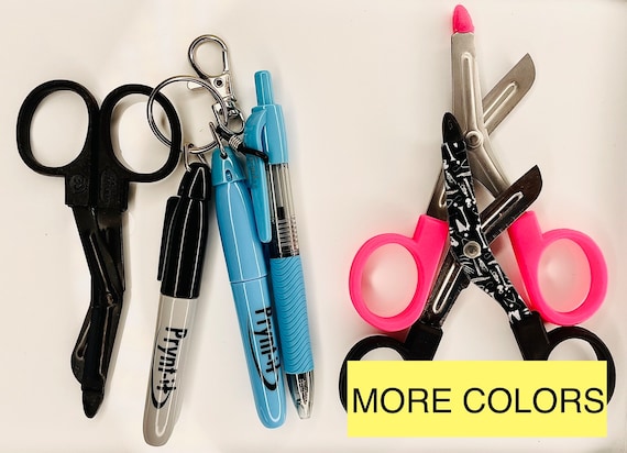 Badge Reel Accessories With Mini Trauma Shears, Permanent Marker