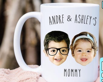 Custom Image Mug , Facial Photo, Personalized Photo Mug, Mug For New Dad, Gift for Her