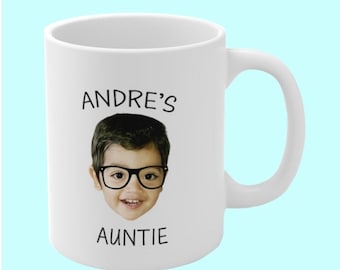Personalized Baby Face Mug, Custom Photo Gift, New Dad Mug