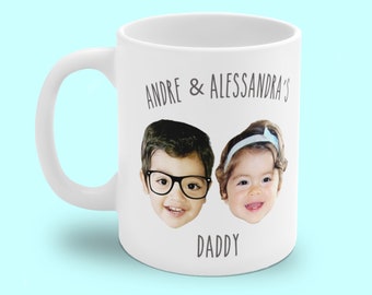 Personalized Baby Photo Mug, Custom Grandchild Coffee Cup, Christmas Gift