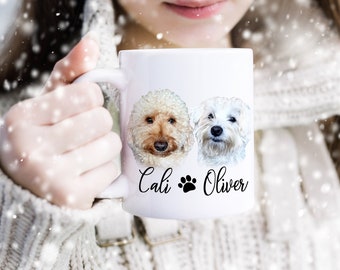 Custom Pet Photo Mug, Personalized Dog Memorial Gift