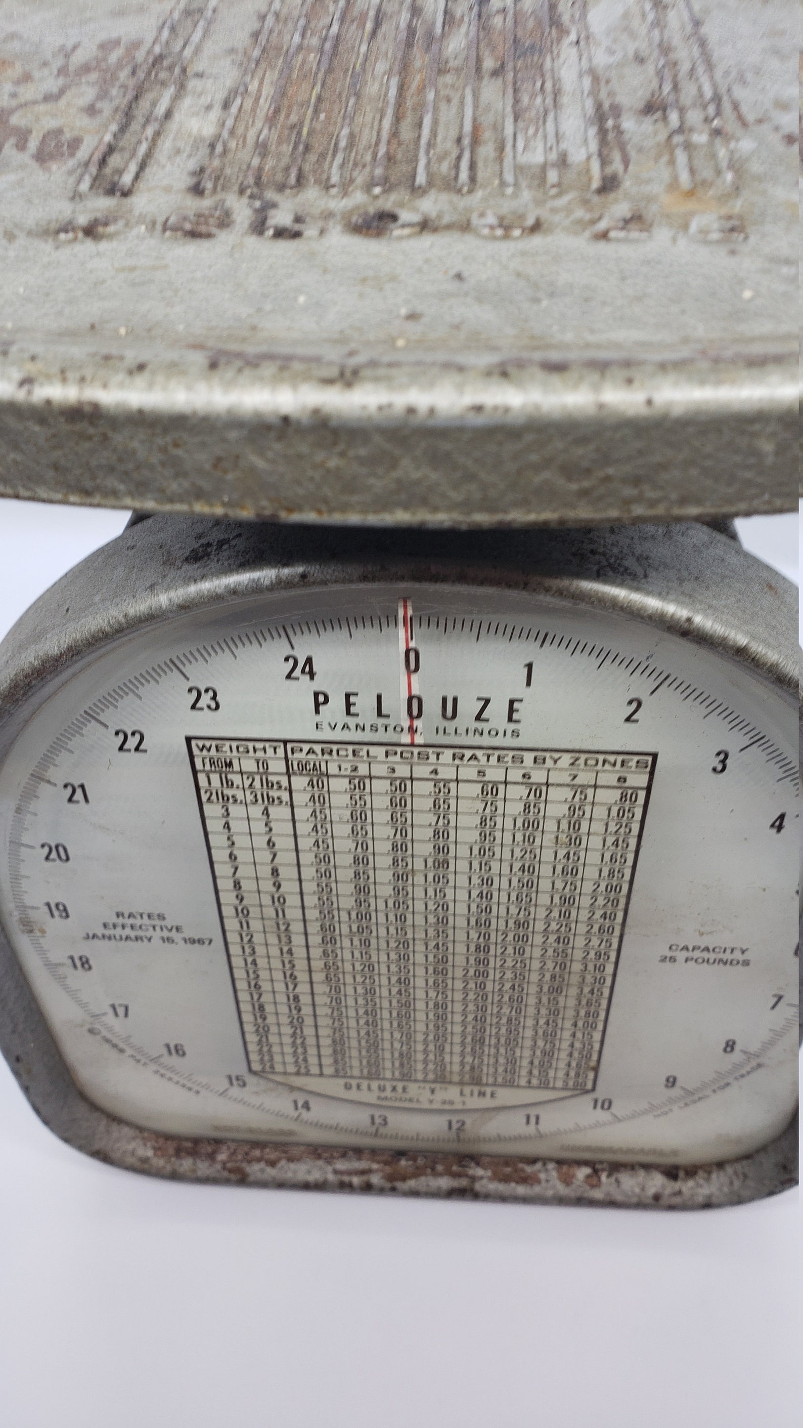 ViNTaGe Pelouze postage scale 1967 rates works Etsy