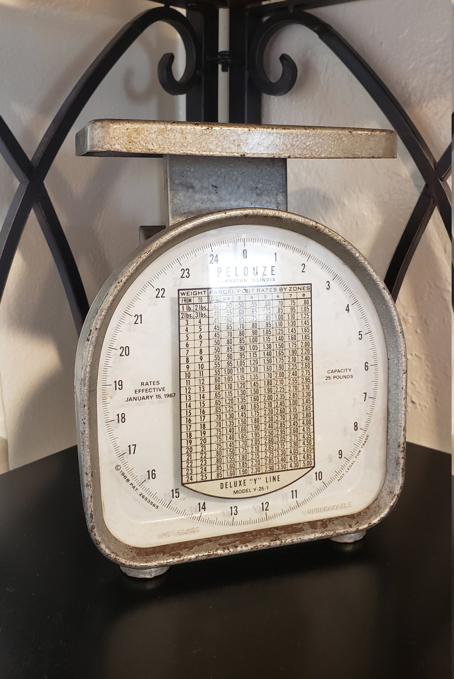 ViNTaGe Pelouze postage scale 1967 rates works Etsy