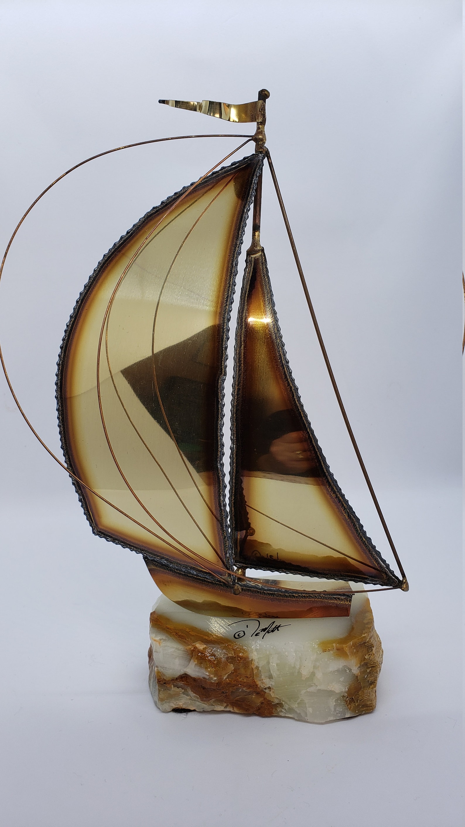 large sailboat sculpture