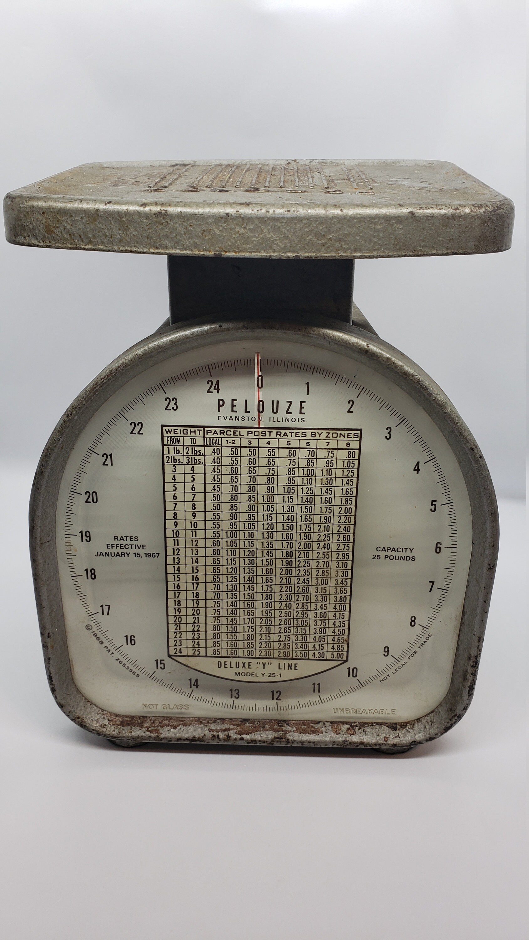 ViNTaGe Pelouze postage scale 1967 rates works Etsy