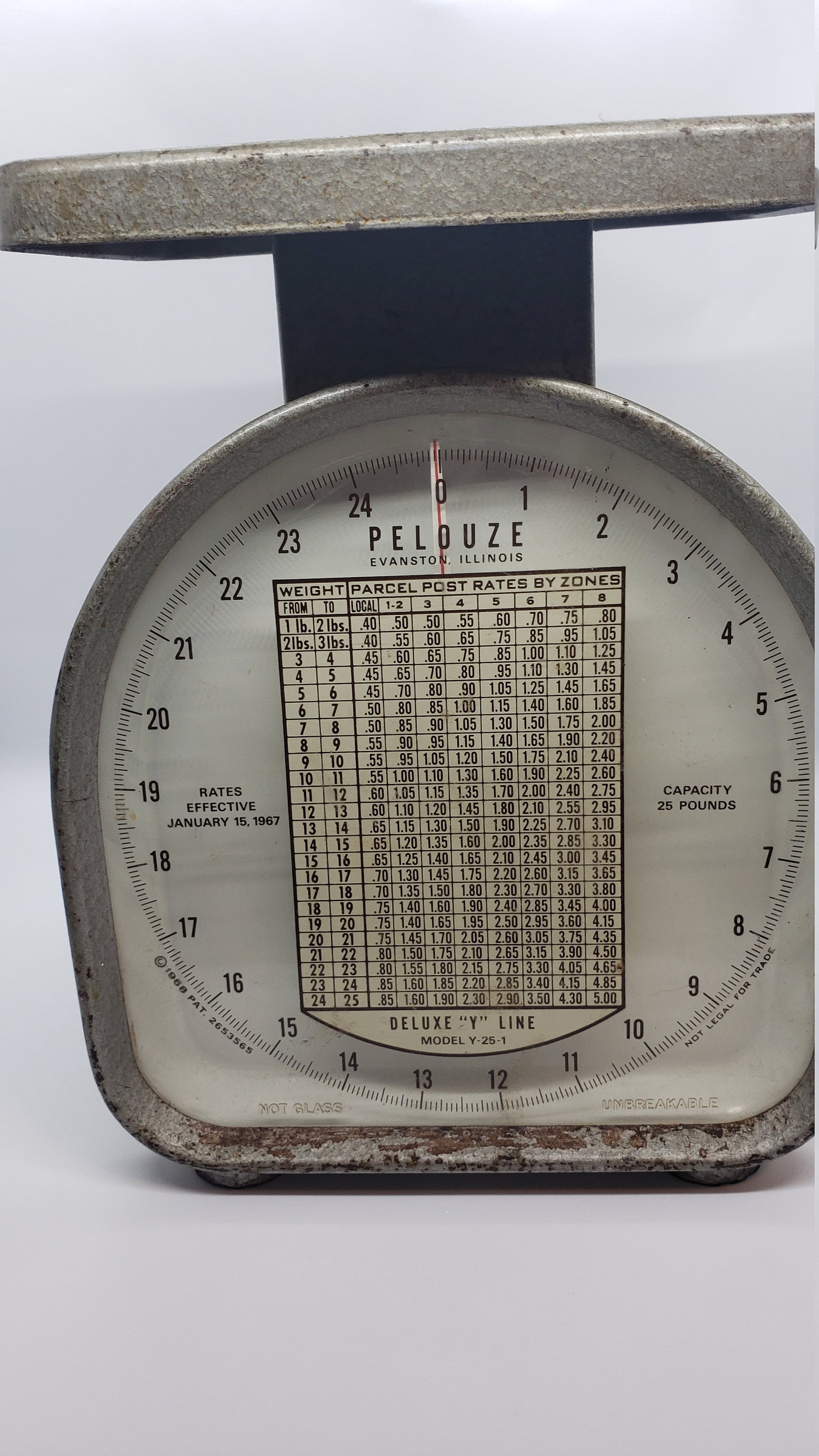 ViNTaGe Pelouze postage scale 1967 rates works Etsy